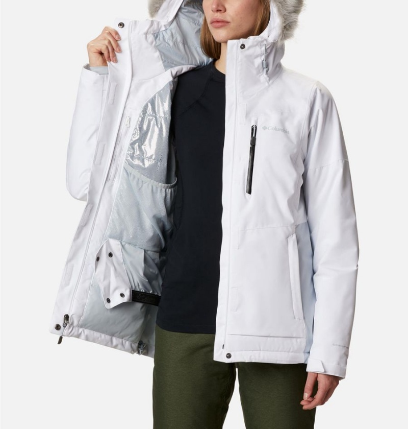 Columbia Ava Alpine Insulated Women's Ski Jacket White | ZLOAUT-092