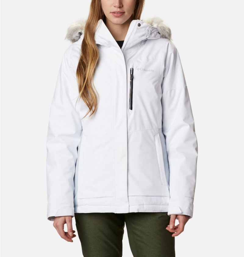 Columbia Ava Alpine Insulated Women\'s Ski Jacket White | ZLOAUT-092