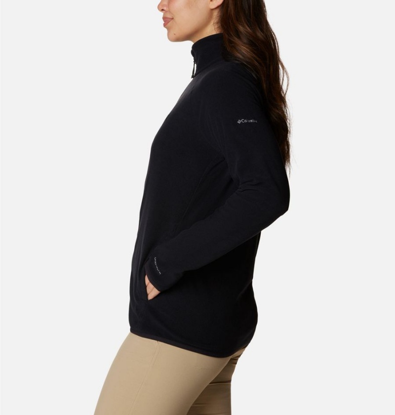 Columbia Back Beauty Full Zip Women's Fleece Jacket Black | DXUTOH-842