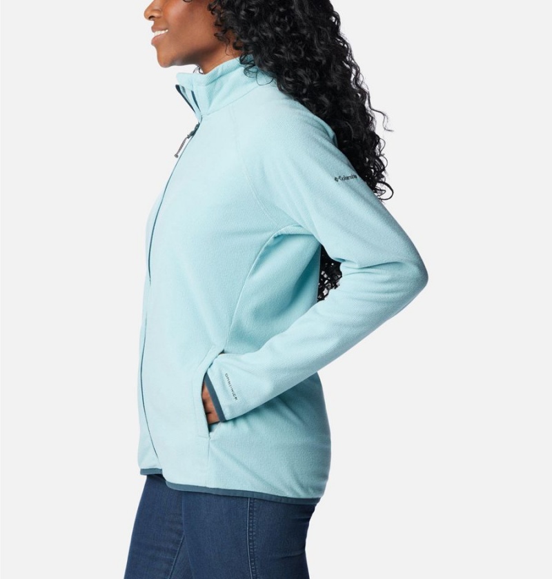 Columbia Back Beauty Full Zip Women's Fleece Jacket Turquoise | IUTPWM-923