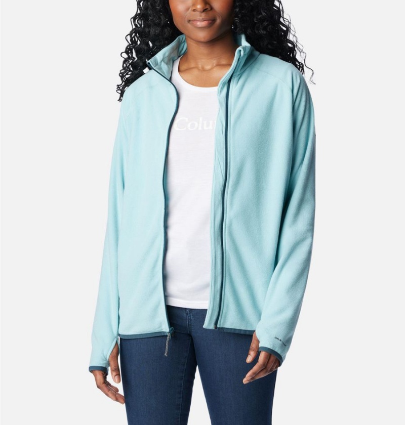 Columbia Back Beauty Full Zip Women's Fleece Jacket Turquoise | IUTPWM-923