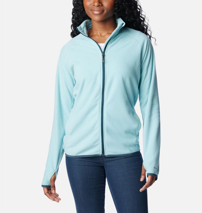 Columbia Back Beauty Full Zip Women\'s Fleece Jacket Turquoise | IUTPWM-923