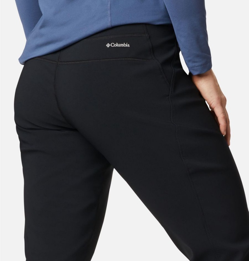 Columbia Back Beauty Highrise Warm Winter Women's Pants Black | HUGDVE-341