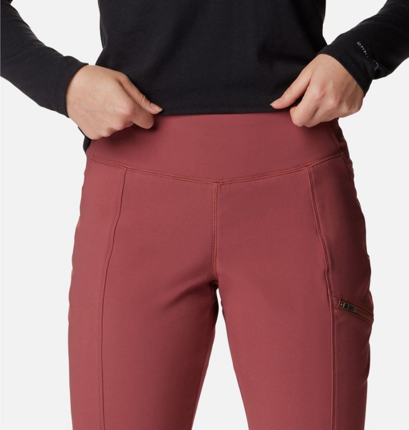 Columbia Back Beauty Highrise Warm Winter Women's Pants Coral | FBQIAN-954