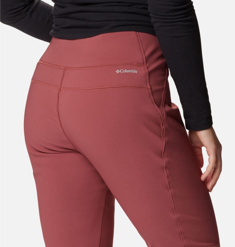 Columbia Back Beauty Highrise Warm Winter Women's Pants Coral | FBQIAN-954