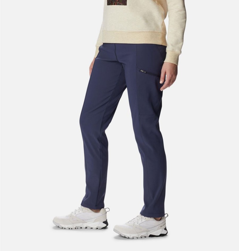 Columbia Back Beauty Highrise Warm Winter Women's Pants Navy | FOTILJ-046
