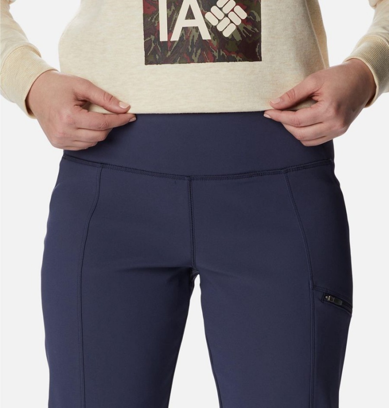 Columbia Back Beauty Highrise Warm Winter Women's Pants Navy | FOTILJ-046