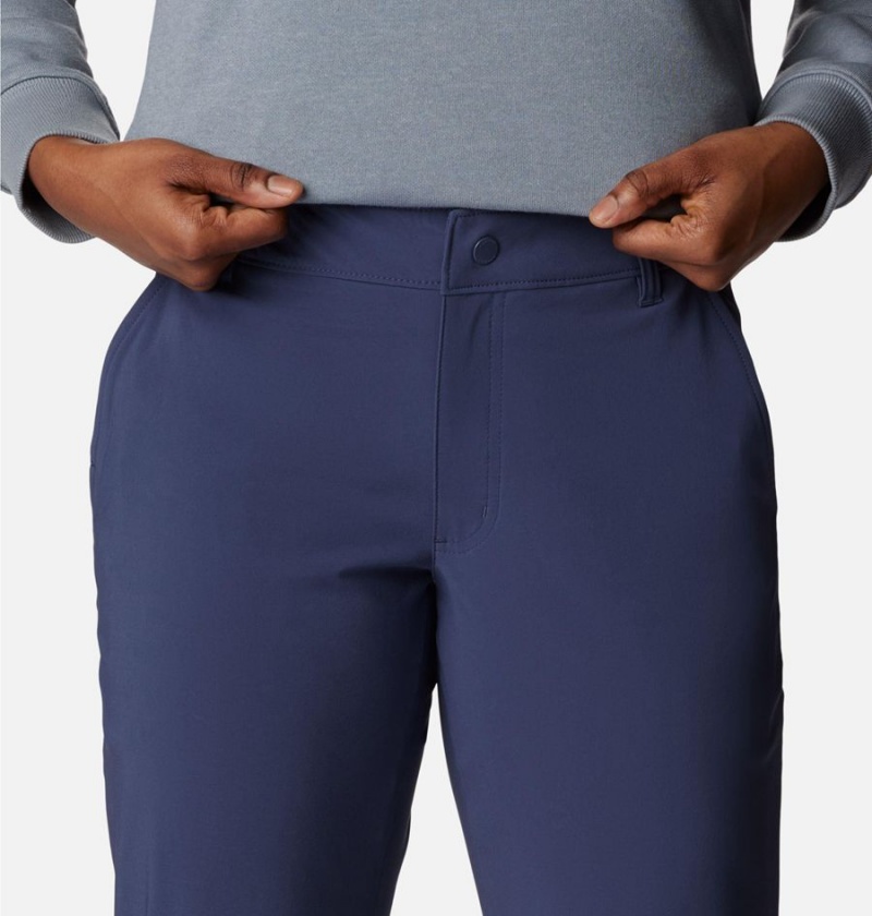 Columbia Back Beauty Softshell Women's Pants Navy | JHQKNY-840