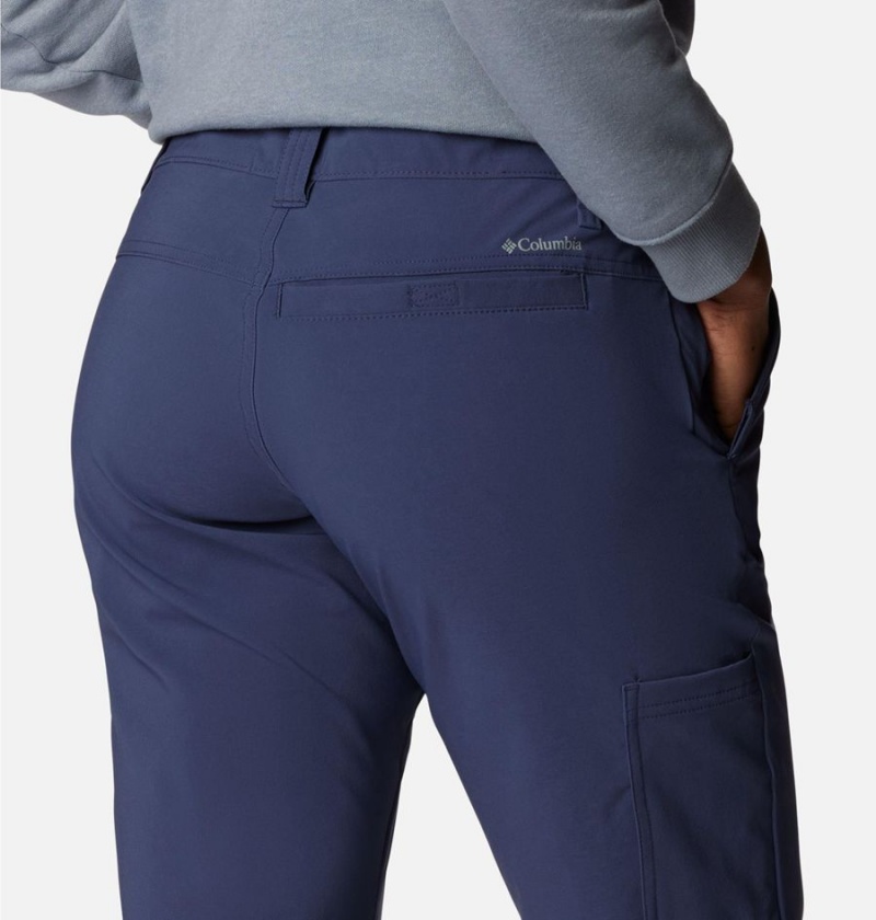 Columbia Back Beauty Softshell Women's Pants Navy | JHQKNY-840