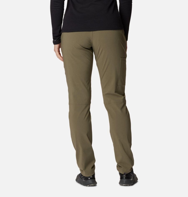 Columbia Back Beauty Softshell Women's Pants Green | MFSROP-829