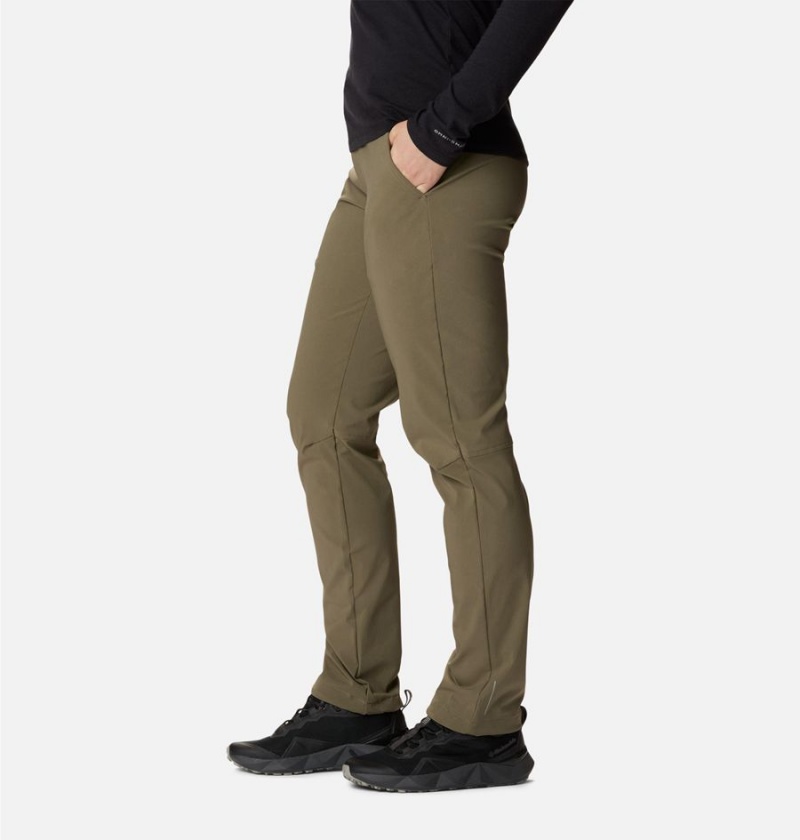 Columbia Back Beauty Softshell Women's Pants Green | MFSROP-829