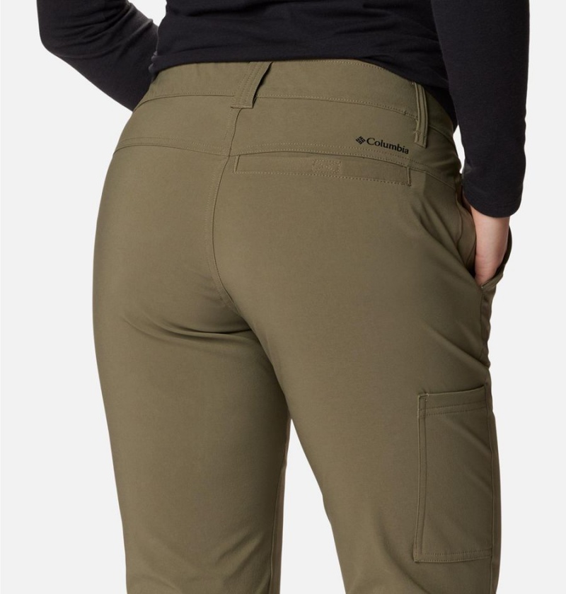 Columbia Back Beauty Softshell Women's Pants Green | MFSROP-829