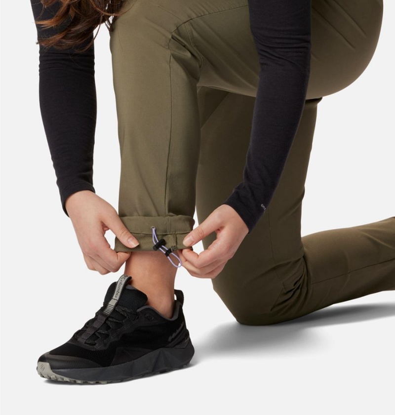 Columbia Back Beauty Softshell Women's Pants Green | MFSROP-829