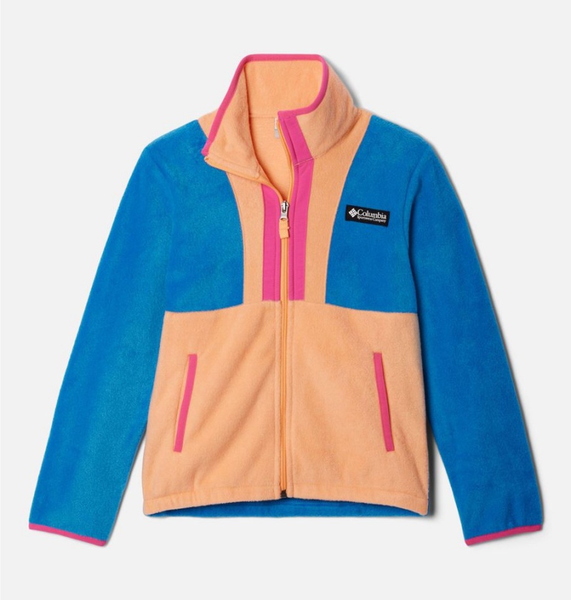 Columbia Back Bowl Full Zip Fleece Kids\' Jacket Blue | RGDATO-673