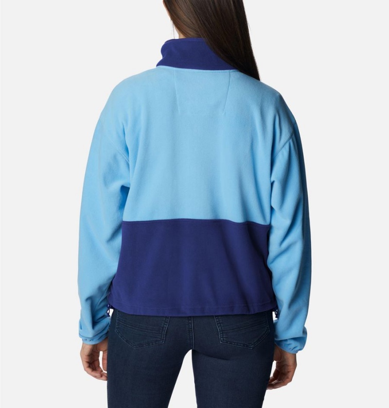 Columbia Back Bowl Full Zip Women's Fleece Jacket Blue | PAJWBX-719