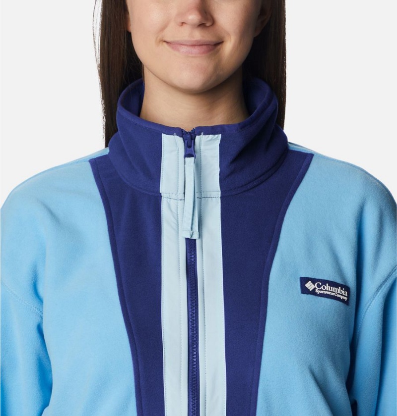 Columbia Back Bowl Full Zip Women's Fleece Jacket Blue | PAJWBX-719
