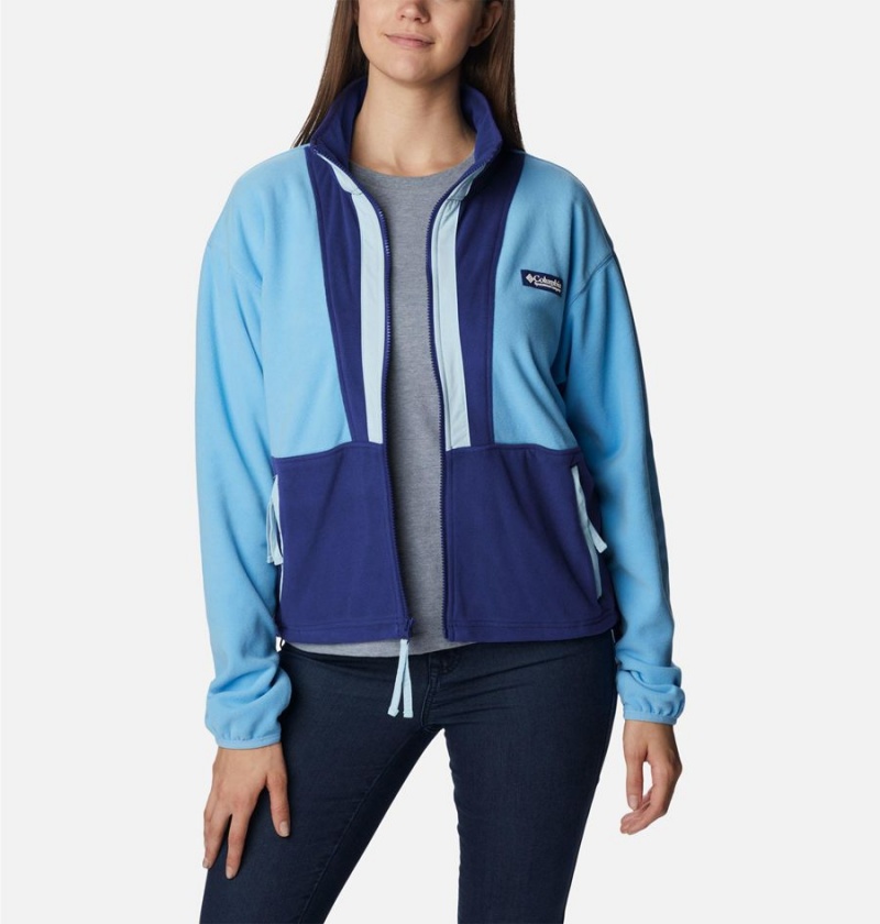 Columbia Back Bowl Full Zip Women's Fleece Jacket Blue | PAJWBX-719
