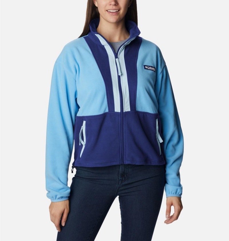Columbia Back Bowl Full Zip Women\'s Fleece Jacket Blue | PAJWBX-719