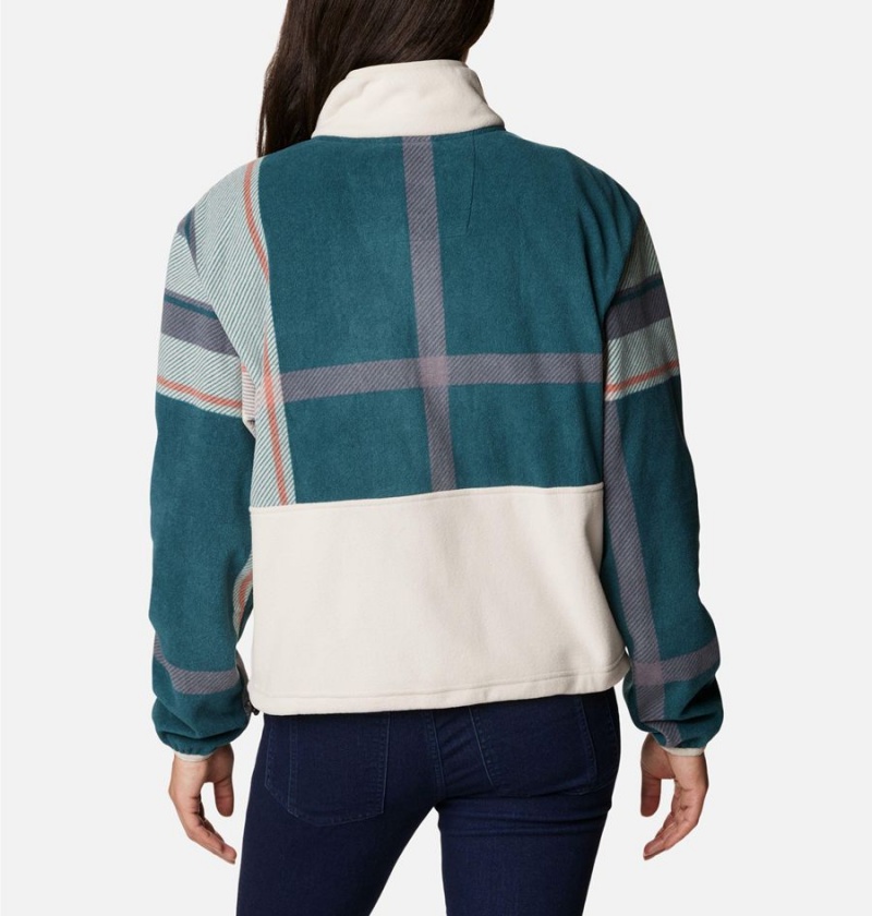 Columbia Back Bowl Full Zip Women's Fleece Jacket White | ISORVD-781