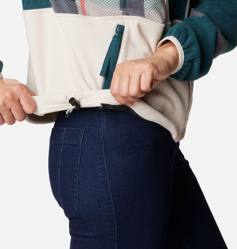 Columbia Back Bowl Full Zip Women's Fleece Jacket White | ISORVD-781