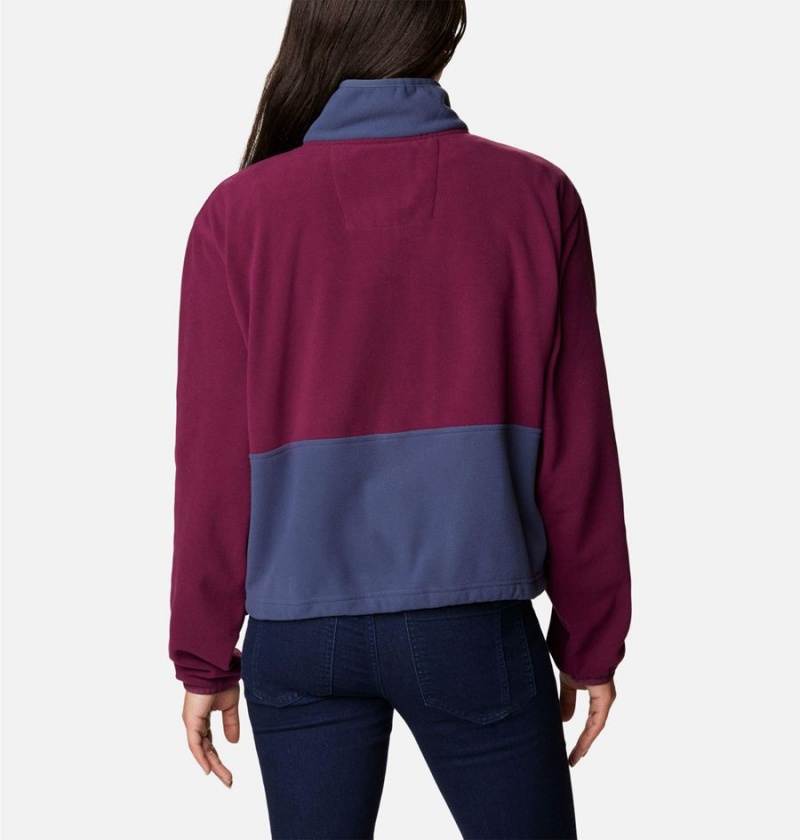 Columbia Back Bowl Full Zip Women's Fleece Jacket Navy | UXMNKV-091