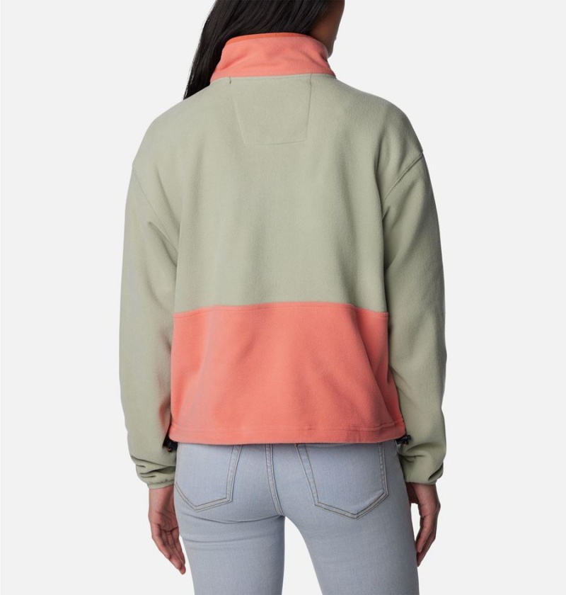 Columbia Back Bowl Full Zip Women's Fleece Jacket Green | HGVIRO-219