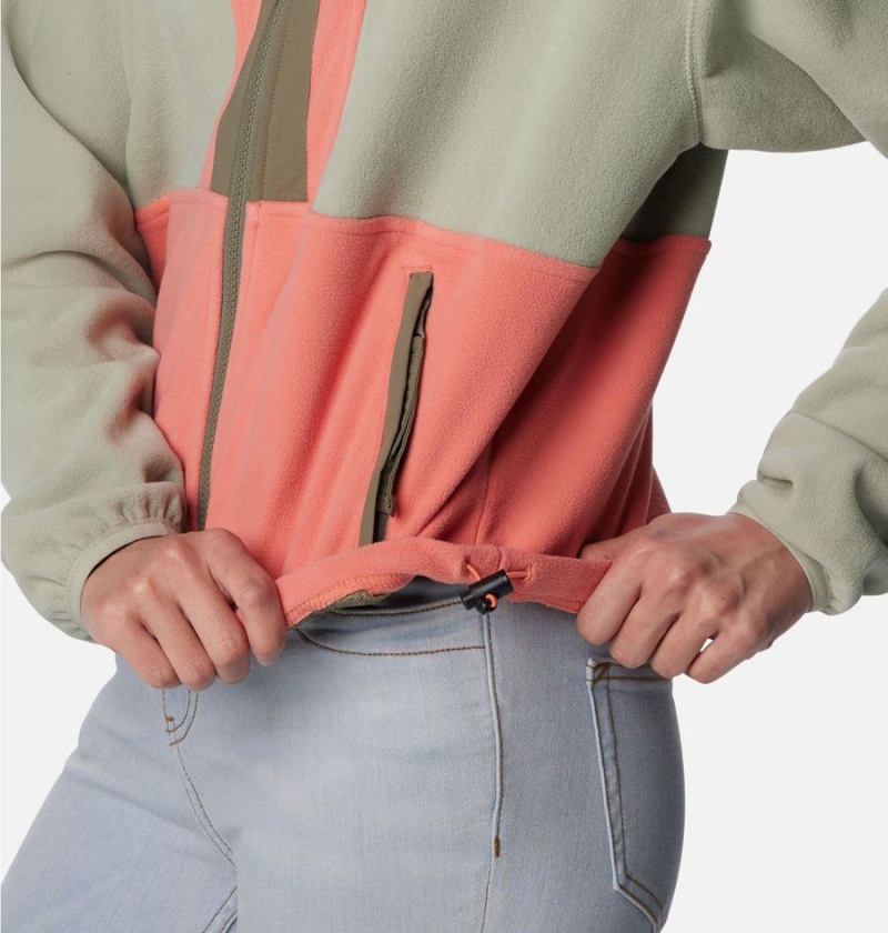 Columbia Back Bowl Full Zip Women's Fleece Jacket Green | HGVIRO-219