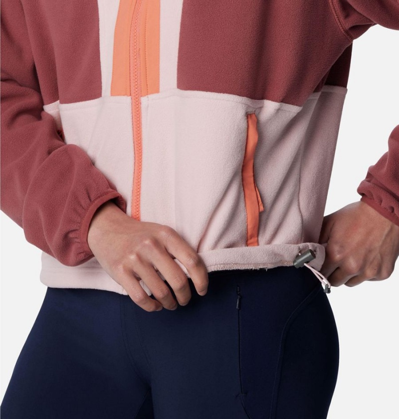Columbia Back Bowl Full Zip Women's Fleece Jacket Pink | JQGVZO-719