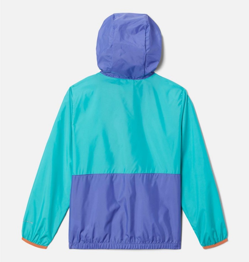 Columbia Back Bowl Hooded Windbreaker Kids' Jacket Blue | JOIESH-251