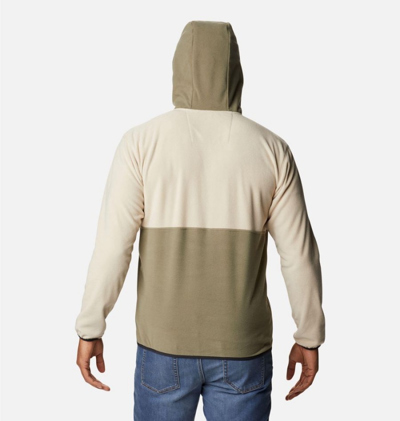 Columbia Back Bowl Lite Half Zip Fleece Men's Hoodie Khaki | EHNDJV-609
