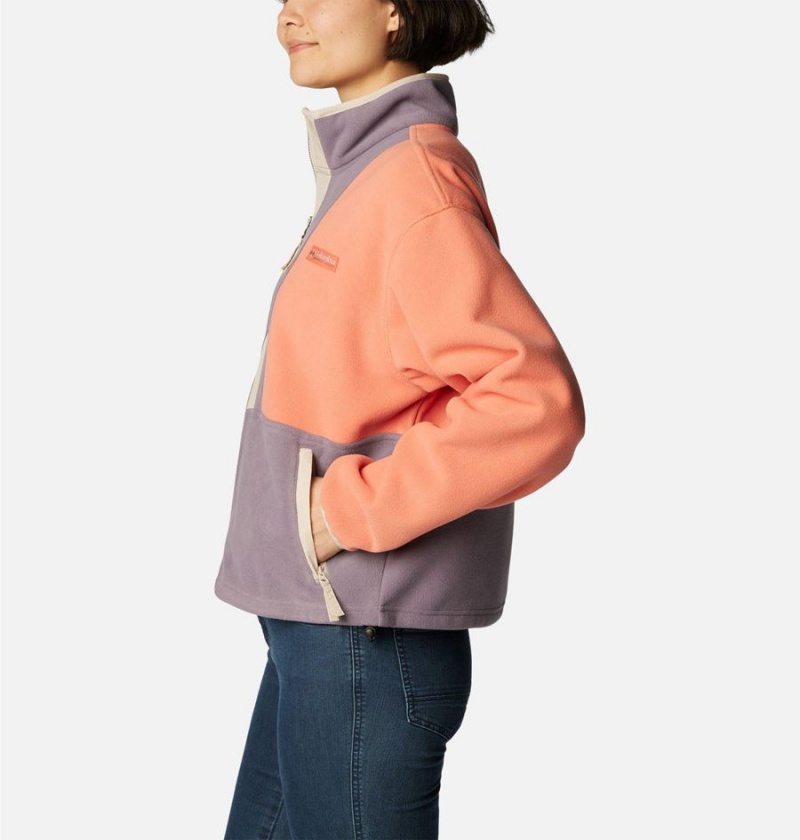 Columbia Backbowl Remastered Women's Fleece Jacket Coral | WFIMLG-635