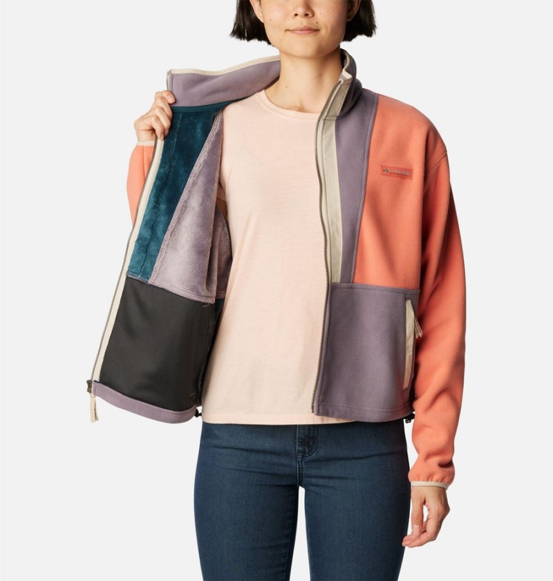 Columbia Backbowl Remastered Women's Fleece Jacket Coral | WFIMLG-635