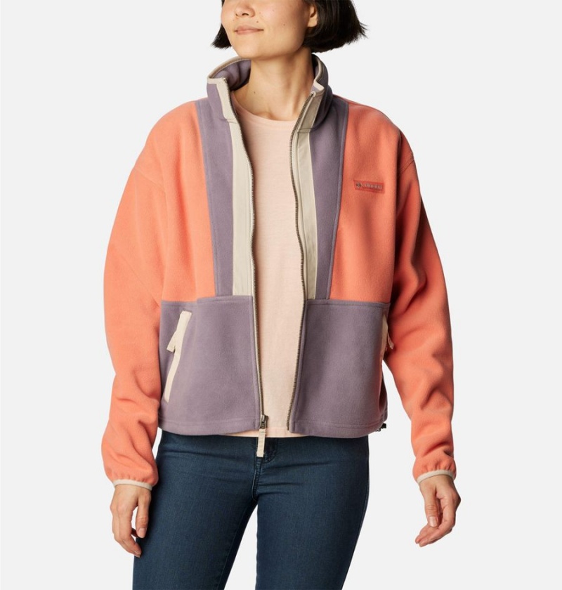 Columbia Backbowl Remastered Women's Fleece Jacket Coral | WFIMLG-635