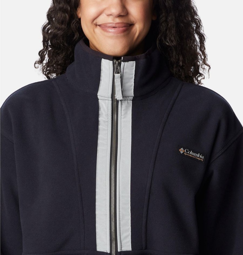 Columbia Backbowl Remastered Women's Fleece Jacket Black | FQRYJH-520