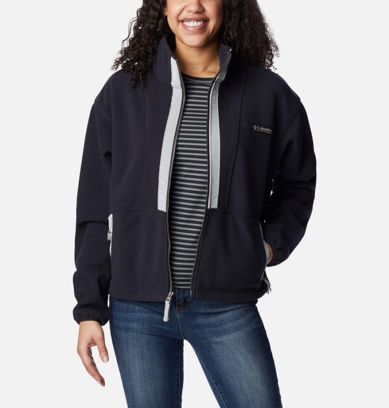 Columbia Backbowl Remastered Women's Fleece Jacket Black | FQRYJH-520