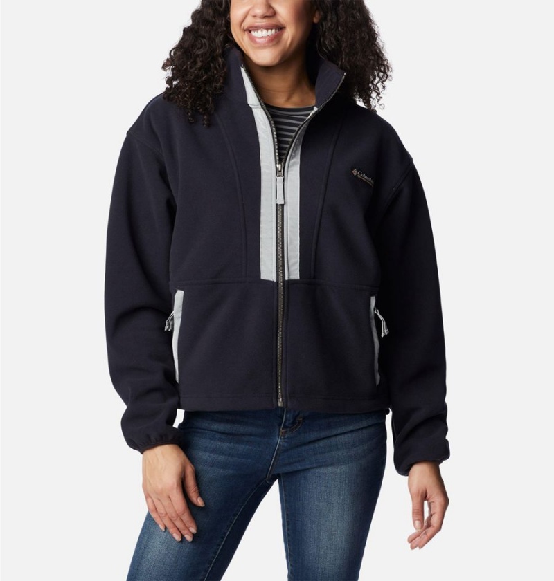 Columbia Backbowl Remastered Women\'s Fleece Jacket Black | FQRYJH-520