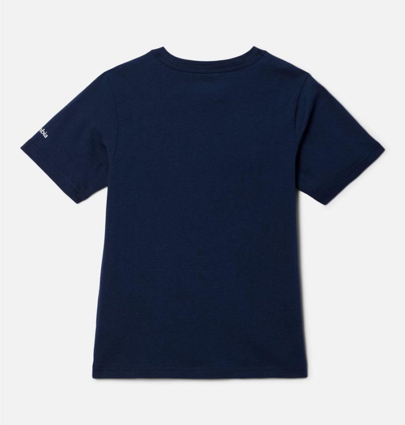 Columbia Basin Ridge Short Sleeve Graphic Kids' T-Shirt Navy | RICFQO-250