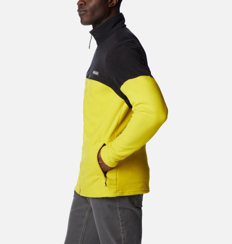 Columbia Basin Trail Full Zip Men's Fleece Jacket Yellow | UMIPGV-390