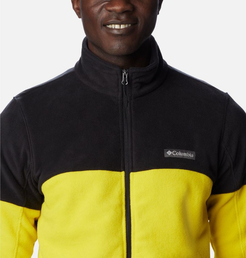 Columbia Basin Trail Full Zip Men's Fleece Jacket Yellow | UMIPGV-390
