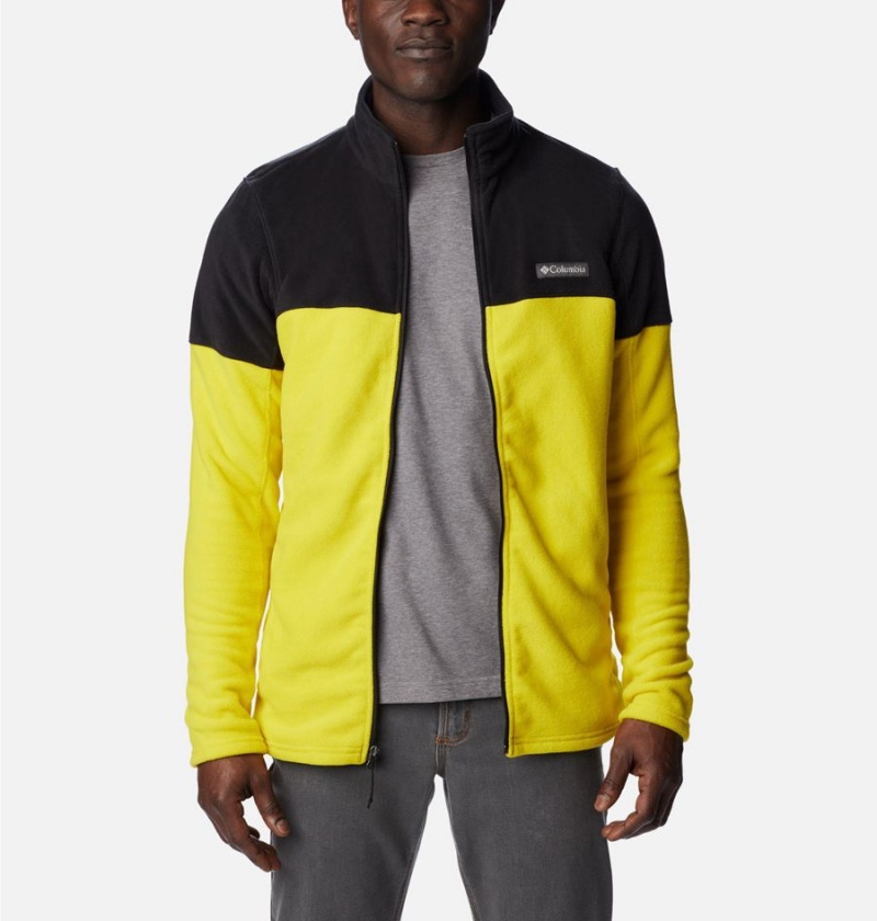 Columbia Basin Trail Full Zip Men's Fleece Jacket Yellow | UMIPGV-390