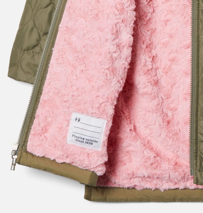 Columbia Bella Plush Novelty Kids' Jacket Green | FAZSUE-247