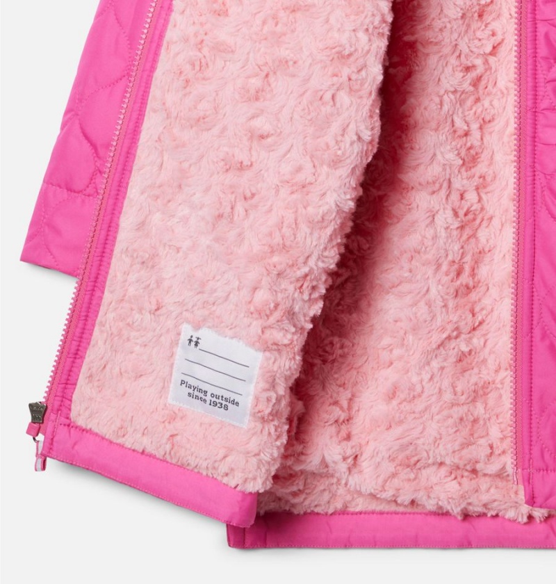 Columbia Bella Plush Novelty Kids' Jacket Pink | DNGJHE-948