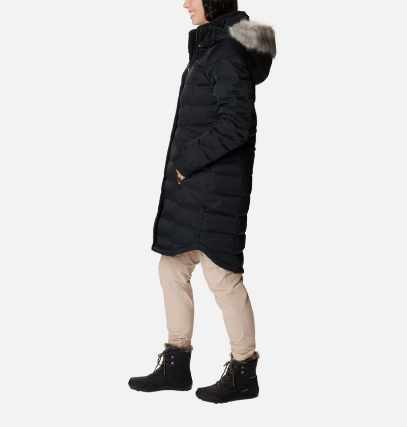 Columbia Belle Isle Mid Women's Puffer Jacket Black | HJMIPK-570