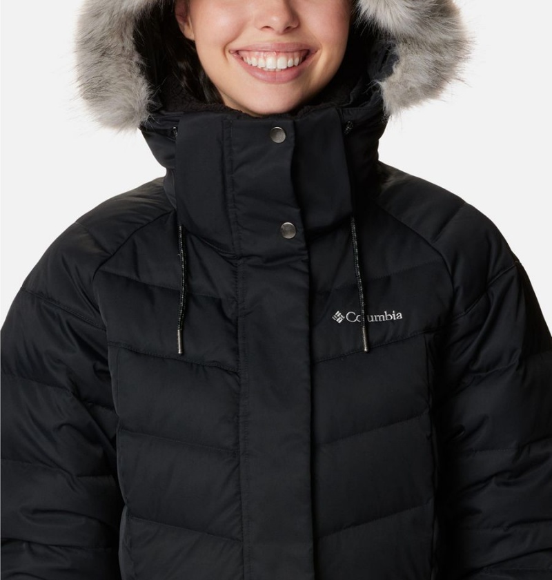 Columbia Belle Isle Mid Women's Puffer Jacket Black | HJMIPK-570