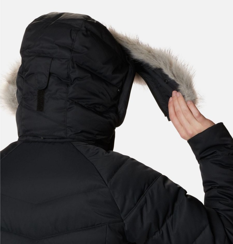 Columbia Belle Isle Mid Women's Puffer Jacket Black | HJMIPK-570