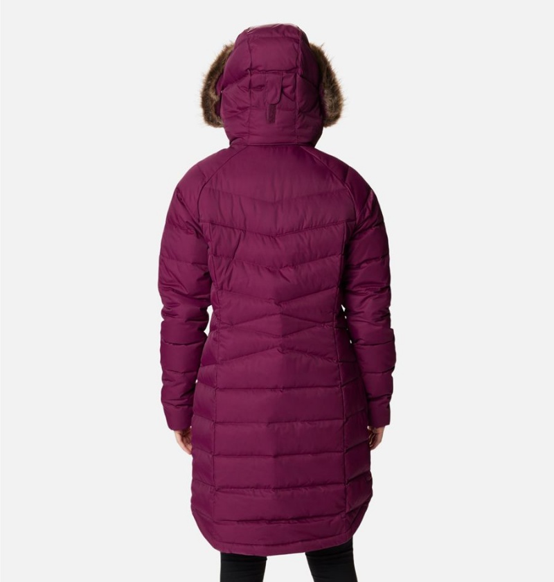 Columbia Belle Isle Mid Women's Puffer Jacket Purple | JHOKBU-346