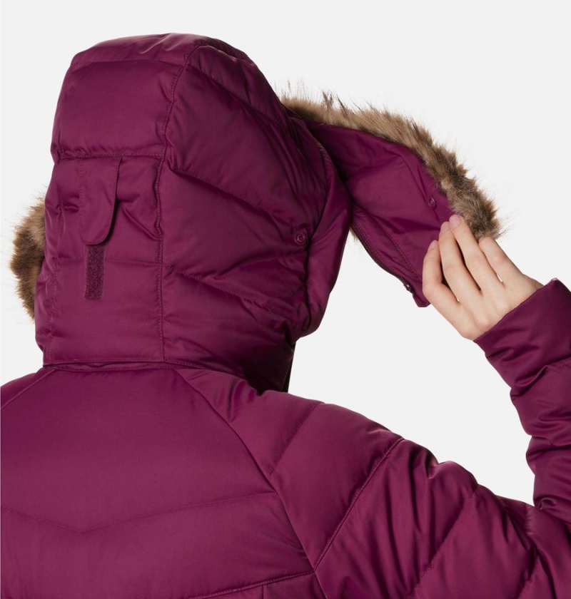 Columbia Belle Isle Mid Women's Puffer Jacket Purple | JHOKBU-346
