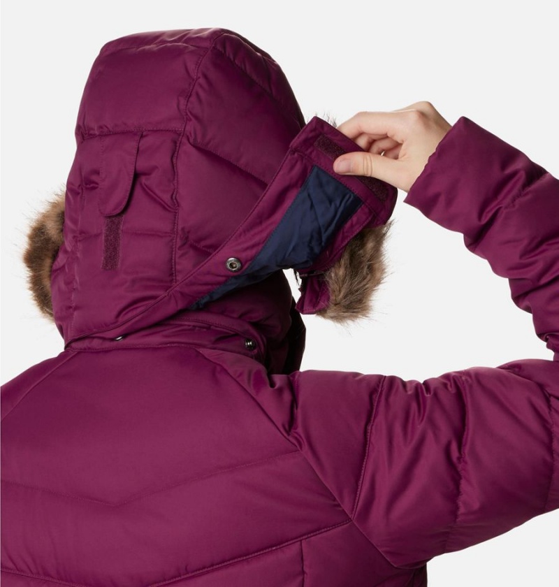 Columbia Belle Isle Mid Women's Puffer Jacket Purple | JHOKBU-346