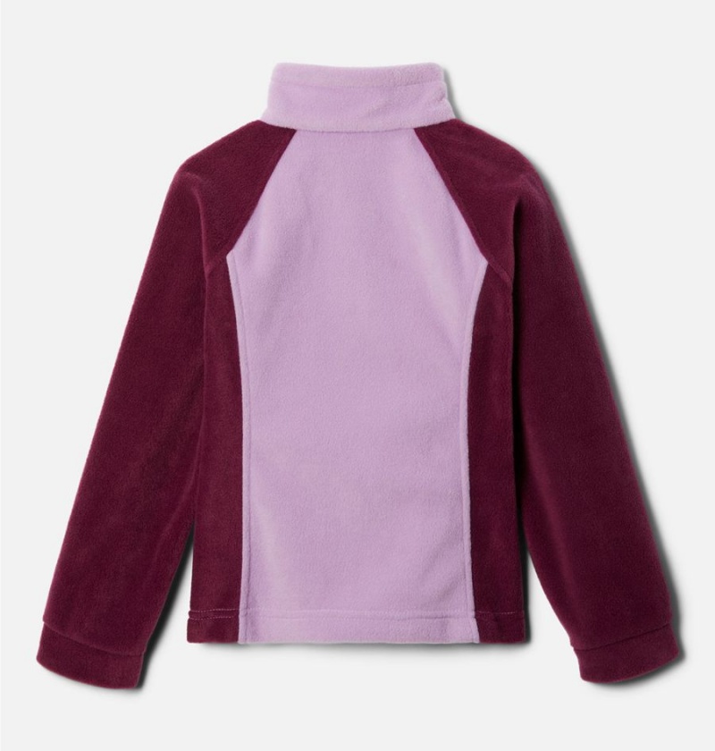 Columbia Benton Springs Fleece Kids' Jacket Purple | ZPFNCI-059