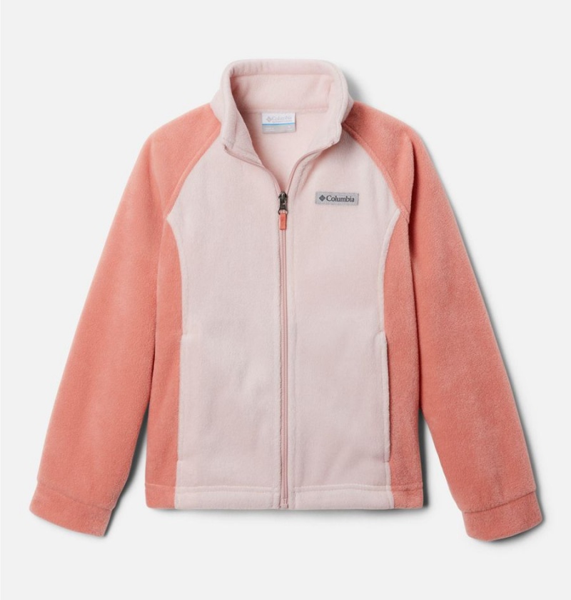 Columbia Benton Springs Fleece Kids\' Jacket Coral | PBKDMC-064